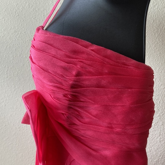 Pronovias Pink Ruffle Formal Dress - Picture 8 of 17